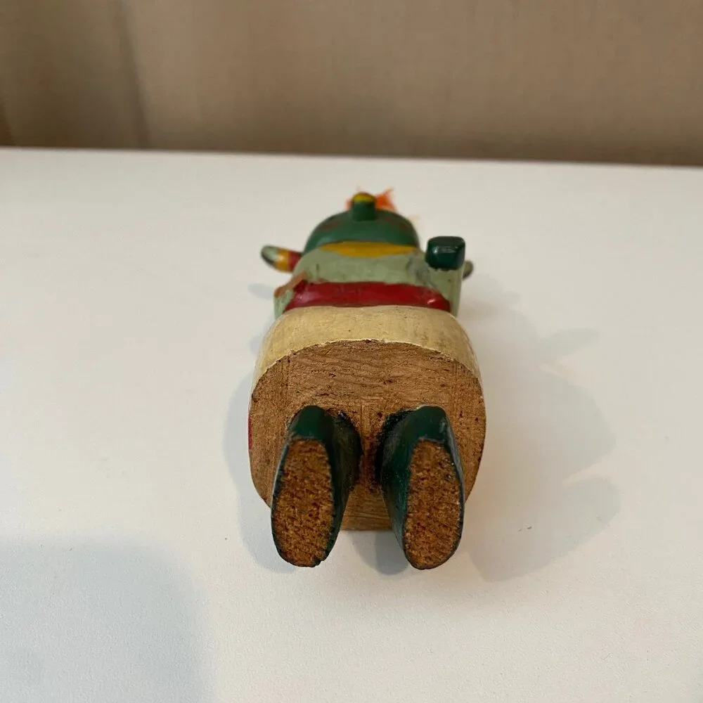 Antique Hopi Kachina Doll‎ Hand Painted Wood 5” – Broken Right Hand